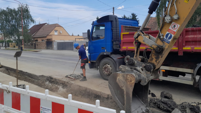 Novinky / Rekonštrukcia verejného vodovodu na ulici Špačinská v 