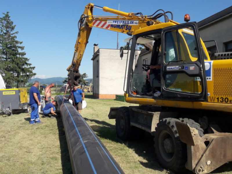 Rekonštrukcia potrubia DN 600 z čerpacej stanice Veľké Orvište do vodojemu Vrbové (po studňu RH13)