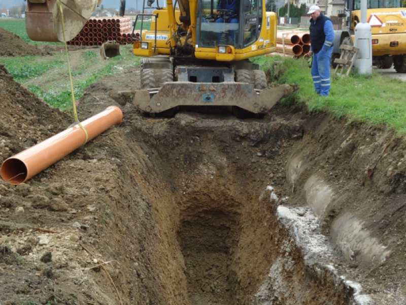 IBV Dobrá LEONI - výstavba vodovodu a výstavba kanalizácie